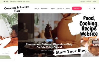 Food Blog and Recipe Website | Cooking Blog Website Theme | Cook&Meal WordPress Theme