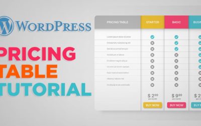 How To Create A Pricing Table In WordPress | Simple And Easy (2022)