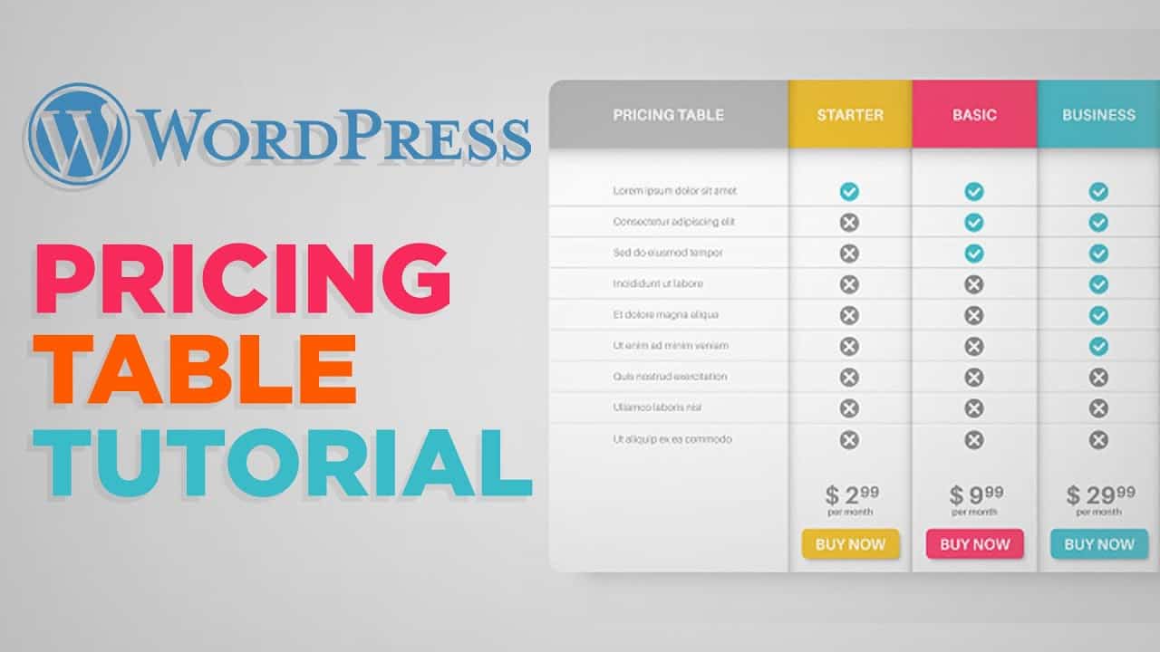 How To Create A Pricing Table In WordPress | Simple And Easy (2022)