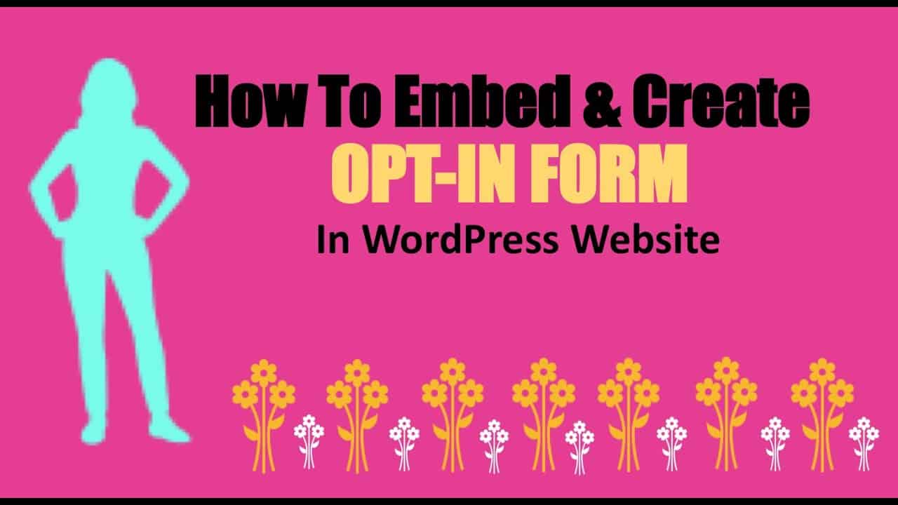 How To Embed GetResponse Opt-in To WordPress Website