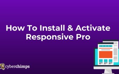 How To Install & Activate Responsive Pro