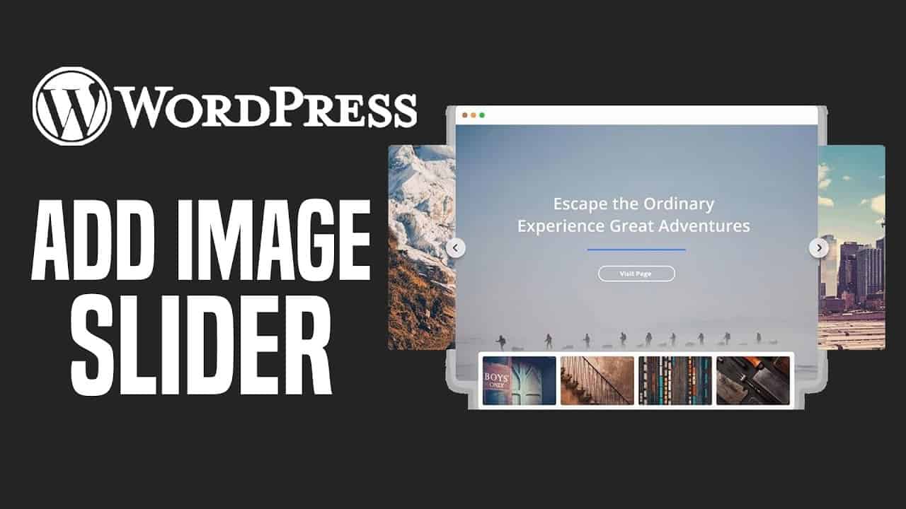 How To Make An Image Slider In WordPress | Easy Tutorial (2022)