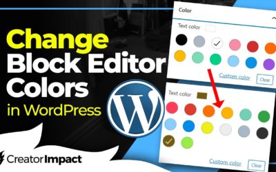 How to Change Default Colors in the Block Editor (for WordPress)