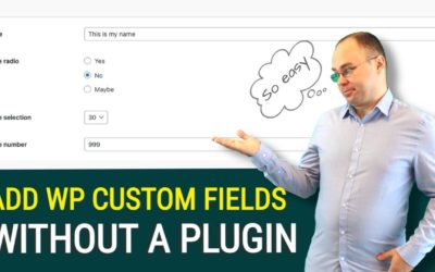 How to Create Custom Fields in WordPress Without a Plugin