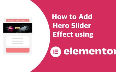 How to Create Hero Slider using Elementor | EducateWP 2022