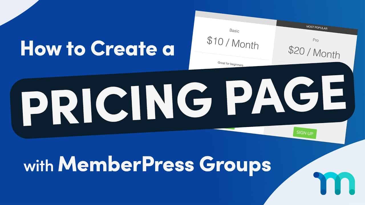 How to Create a Pricing Page with MemberPress Groups (Tutorial)