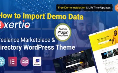 How to Import Demo Content in Exertio WordPress Theme – Easy and step by step process