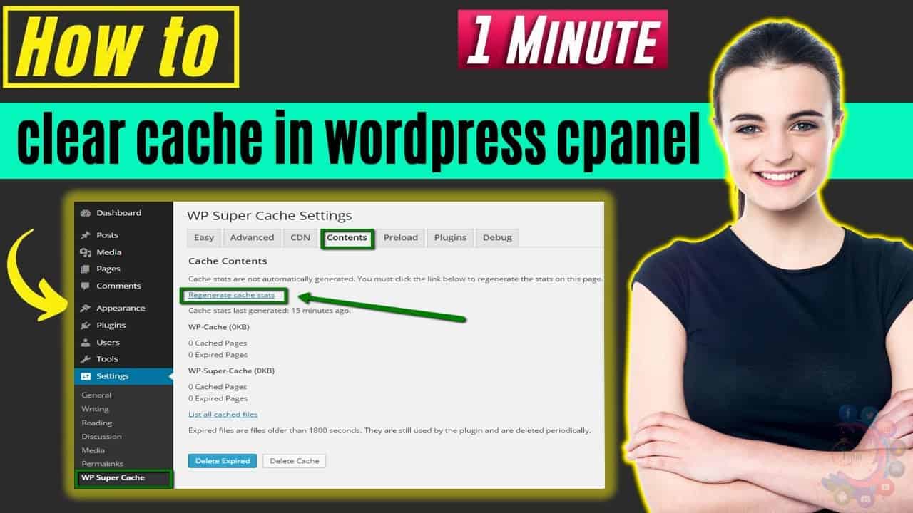 How to clear cache in wordpress cpanel 2022