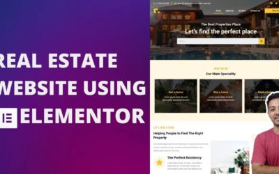 How to create a Real Estate website using Elementor