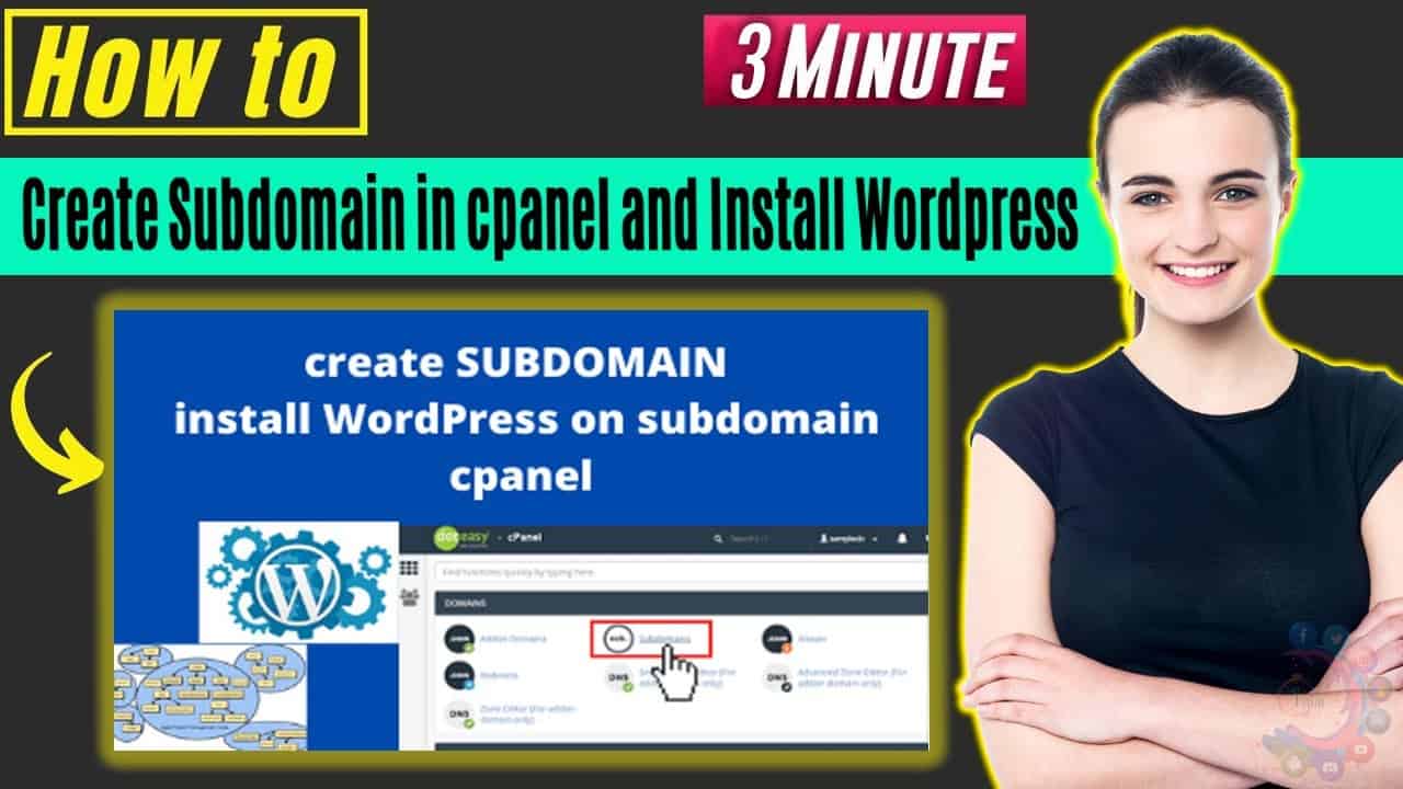 How to create subdomain in cpanel and install wordpress 2022