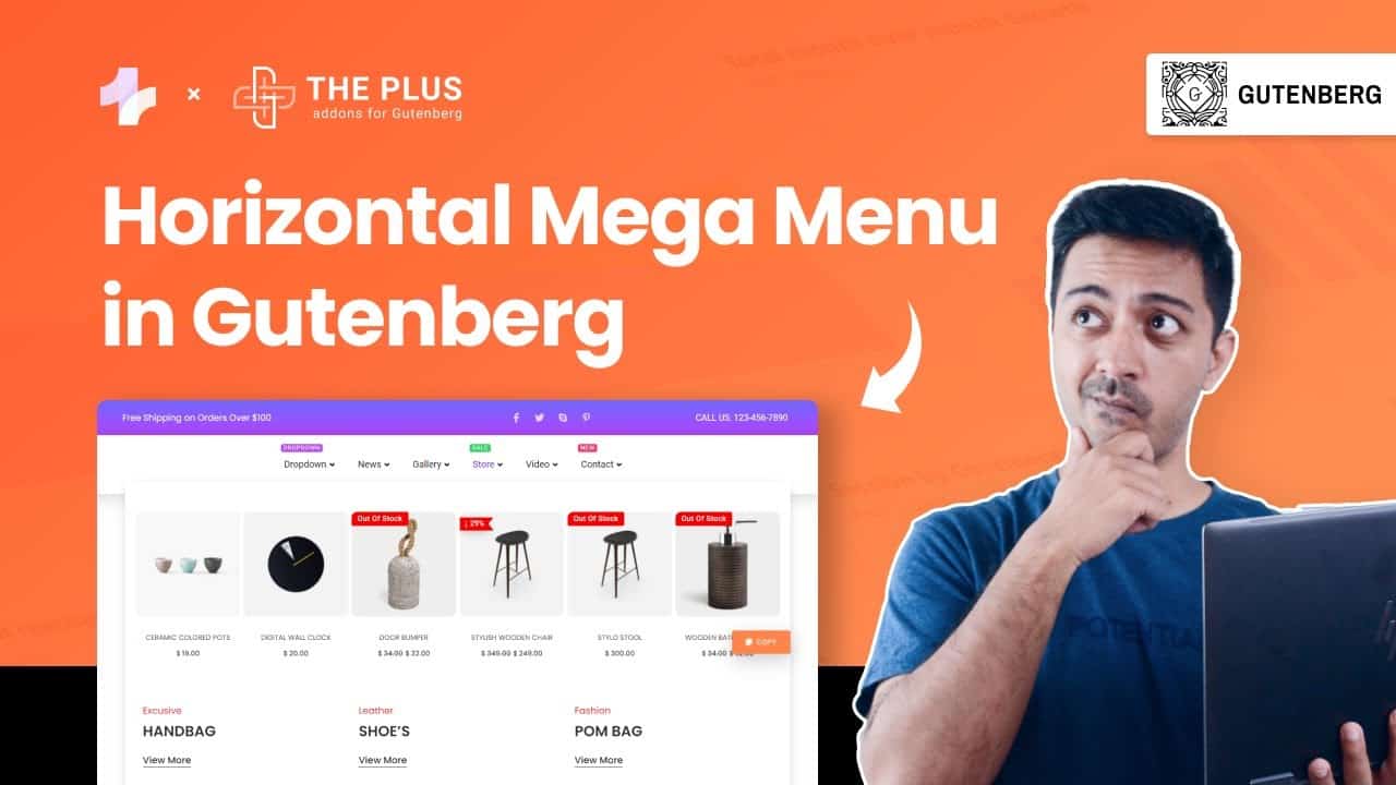 How to make Horizontal Mega Menu in Gutenberg 2022 - WordPress | Best WordPress Mega Menu Plugin