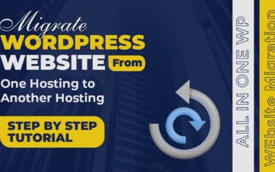 How to migrate the entire WordPress website from one hosting to another with All in one WP migration