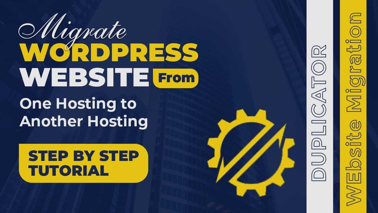 How to migrate the website from one hosting to other hosting using Free Duplicator plugin in 2022