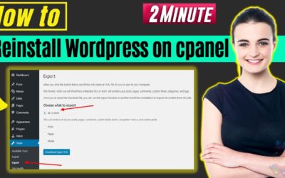 How to reinstall wordpress on cpanel 2022 | reinstall wordpress