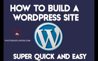 Photoshoplovers | How to build a website easily using wordpress