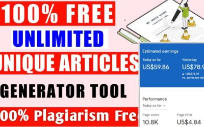 Plagiarism Free Articles 2022 Blogspot.com & WordPress | instant Adsense Approval