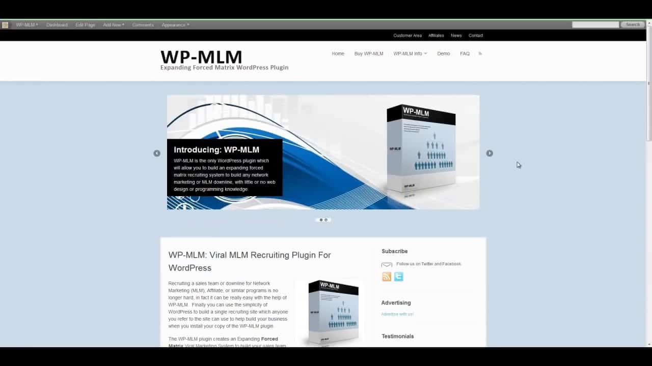 WP-MLM WordPress Plugin Installation Video