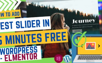 WordPress Slider! How to create a free slider in wordpress | How to add slider in elementor free