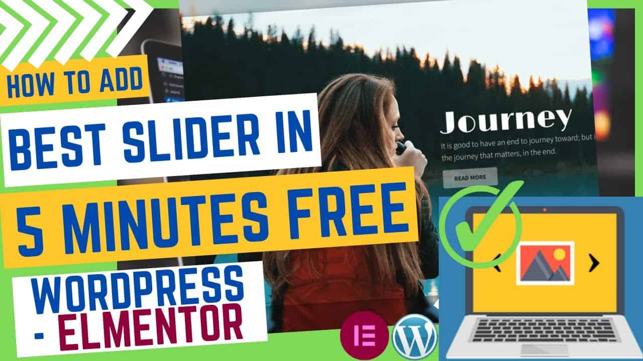 Wordpress Slider! How to create a free slider in wordpress | How to add slider in elementor free