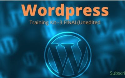 WordPress training kit part–3 Final (Unedited)