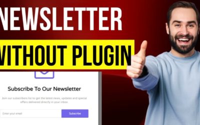 how to add new latter subscribe without Plugin || how to add email subscription to website