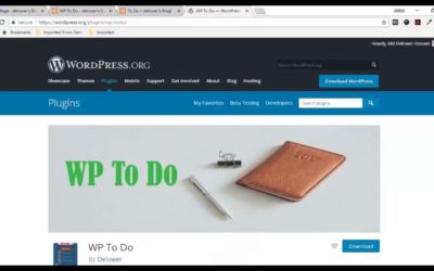 "WP To Do" WordPress Plugin Demo