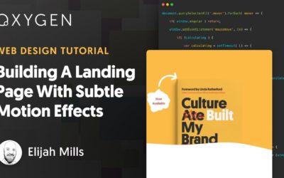 Building A Landing Page With Subtle Motion Effects In WordPress With Oxygen