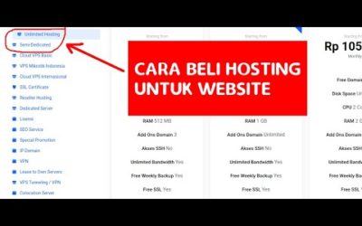 Cara Membeli Hosting Untuk Membuat Website / Blog WordPress