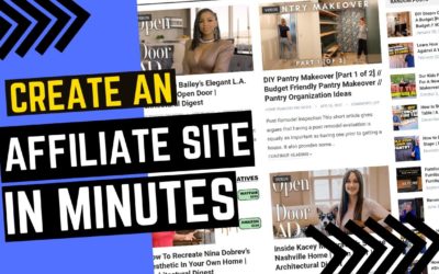 Create An Affiliate Site in Minutes – Fully Automated