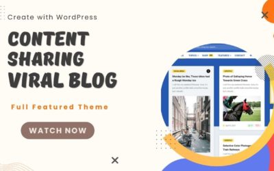 Create Content Sharing Blog Website | Viral Content Blog Theme | Gridbee WordPress Theme