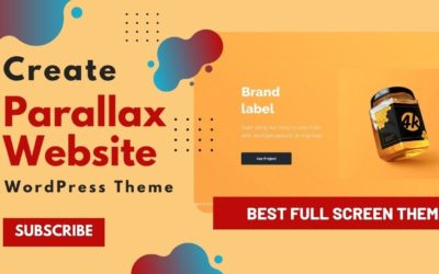 Create Parallax Landing Page Website | Best Parallax WordPress Theme | Octavian WordPress Theme