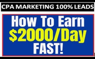 Digital Advertising Tutorials – $2000/daily cpa marketing strategy | make money online| CPA Marketing tutorial step by step in 2022