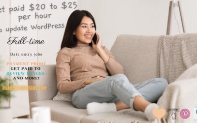 Get paid $20 to $25 per hour to Update WordPress + Full-time data entry jobs