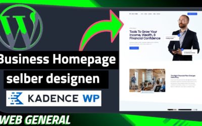 Homepage für Unternehmen mit WordPress erstellen [Kadence]