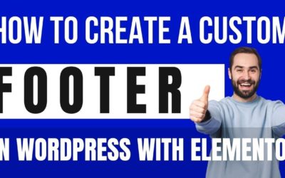 How to Create a Custom Footer in WordPress with Elementor |How To Design WordPress Footer Elementor