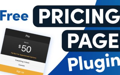 How to Create a Pricing Page With This FREE WordPress Plugin!