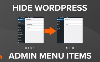 How to Hide Unnecessary Menu Items From WordPress Admin