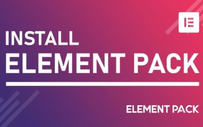 How to Install Element Pack Plugin