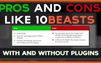 How to Make Pros and Cons Like 10Beasts in WordPress With and Without Plugins