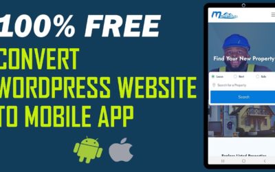 How to convert WordPress website to mobile App for Free