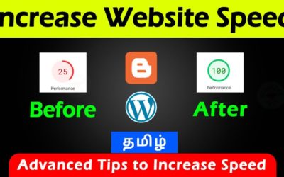 How to increase Website Speed Tamil Blogger and WordPress | Website speed optimization Tamil