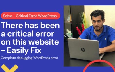 There Has Been A Critical Error On This Website Fix WordPress 2022 Bangla Tutorial