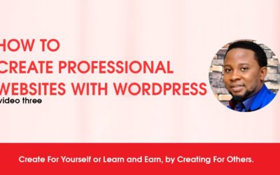 Video3: How To Create or Design a Professional Website using WordPress | WordPress Website Design