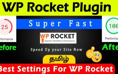 WP Rocket Tamil – How to Increase Website Speed – Increase Mobile Page Speed Best Settings Wp Rocket