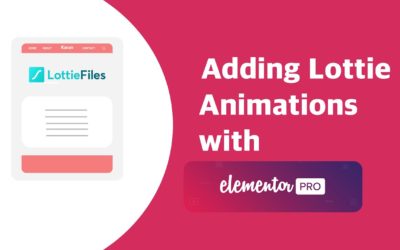 Create this Amazing Animations with Lottie in Elementor | EducateWP 2022