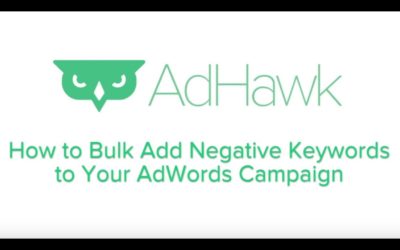 Digital Advertising Tutorials – Add Negative Keywords in Bulk — A Google AdWords Tutorial