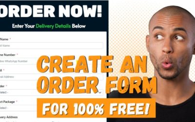 Free Elementor Forms Tutorial – How To Create Order Forms For Salespage or WordPress Site for FREE