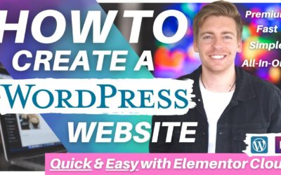 How To Create A WordPress Website using Elementor Cloud | WordPress Tutorial for Beginners (2022)