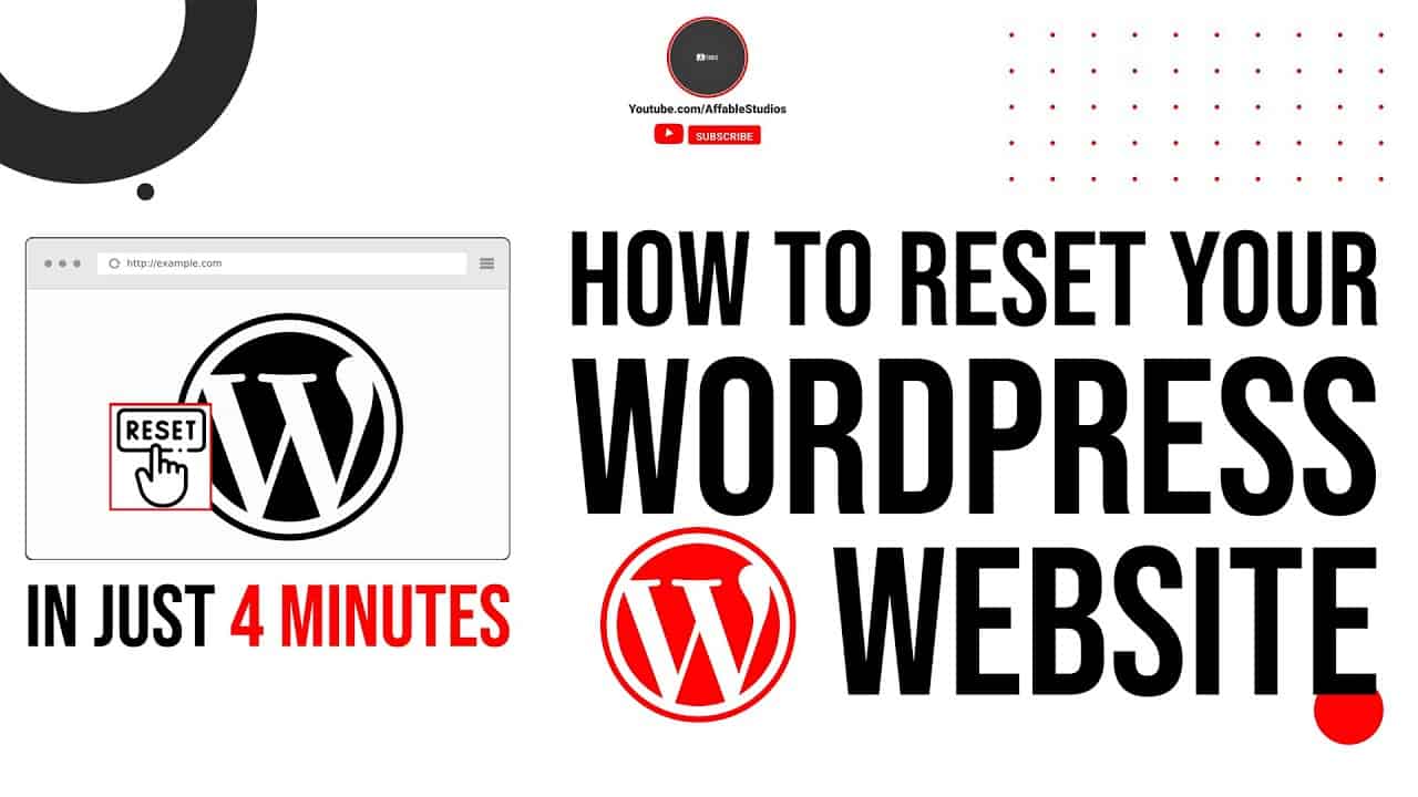 How To Reset Your WordPress Website In 4 Minutes 2022