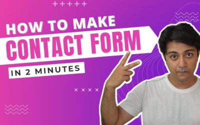 How to create a Contact form in just 2 minutes (Step-by-Step)